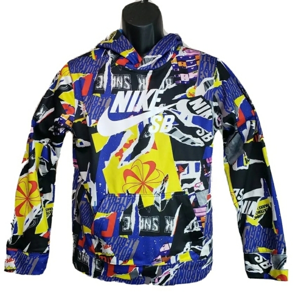 Nike | Jackets & Coats | Nike Sb Hoodie Multicolor Boys Xl Extra ...